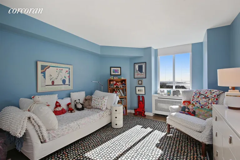 New York City Real Estate | View 333 Rector Place, PH6S | 2nd Bedroom with River Views | View 7