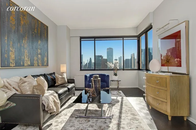 New York City Real Estate | View 350 West 50th Street, 31D | 1 Bed, 1 Bath | View 1