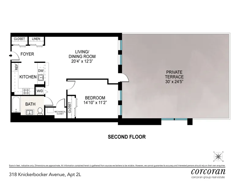 318 Knickerbocker Avenue, 2L | floorplan | View 8