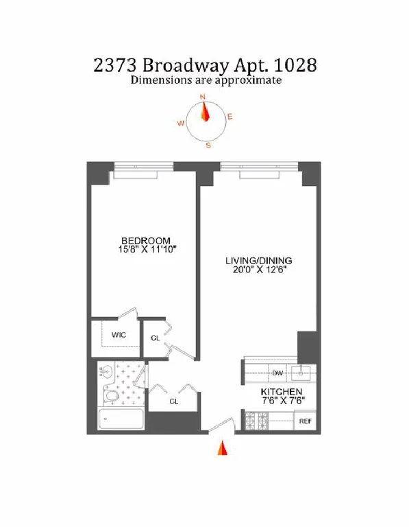 2373 Broadway, 1028 | floorplan | View 13