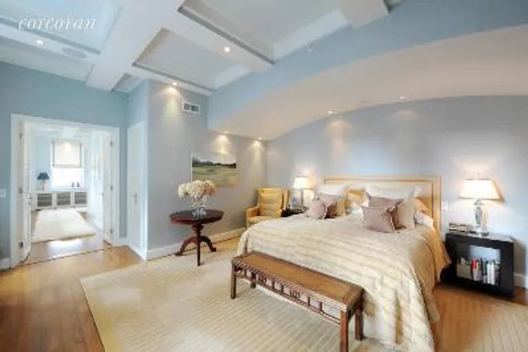 New York City Real Estate | View 80 Chambers Street, 8F | Master Bedroom Suite | View 3