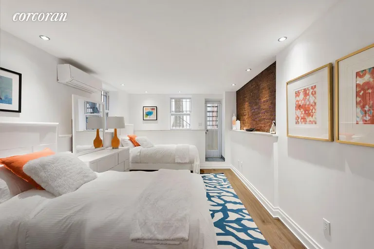 New York City Real Estate | View 55 West 76th Street, 4 | Large Second bedroom with entry to Garden  | View 9