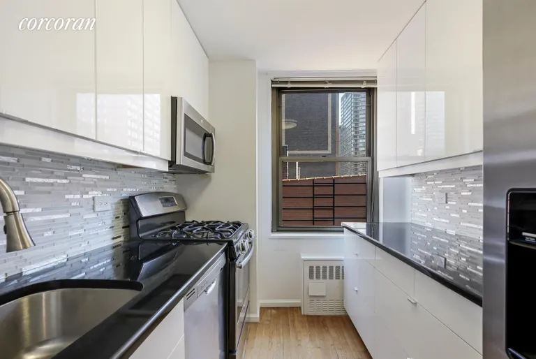 New York City Real Estate | View 301 East 79th Street, 5J | Granite counters, stainless appliances windowed  | View 2