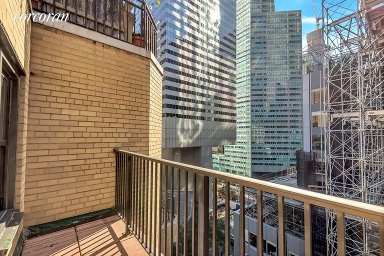 New York City Real Estate | View 135 East 54th Street, 16K | Private Terrace with South View | View 10