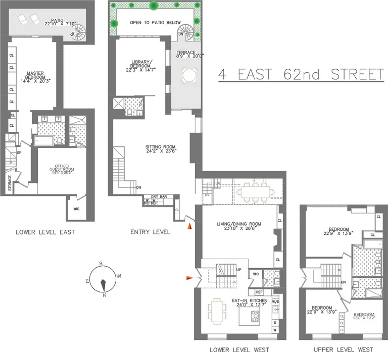 4 East 62Nd Street, 2/3 | floorplan | View 12