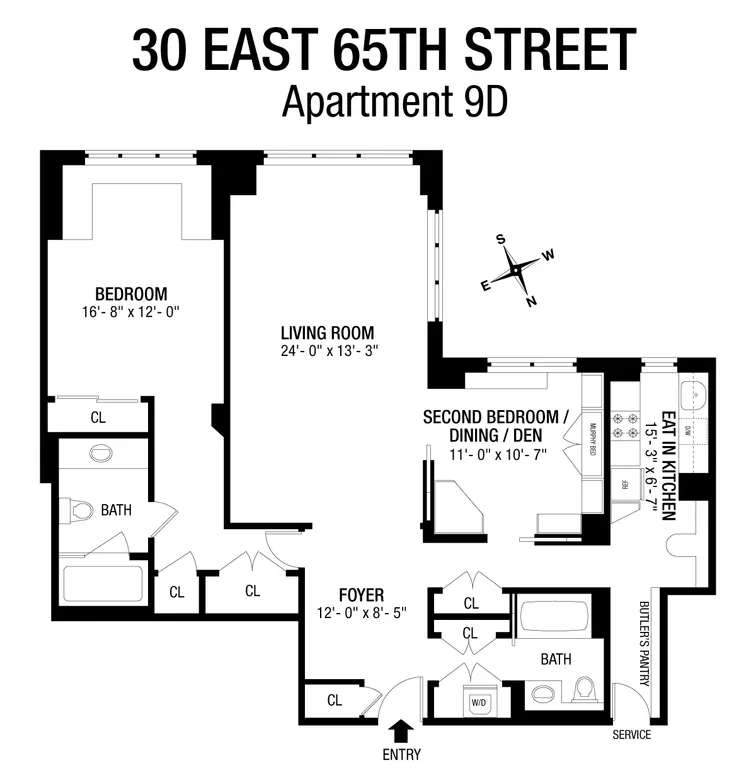 30 East 65th Street, 9D | floorplan | View 11