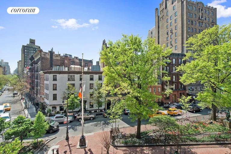 New York City Real Estate | View 45 Christopher Street, 4B | View over Sheridan Square Park | View 3