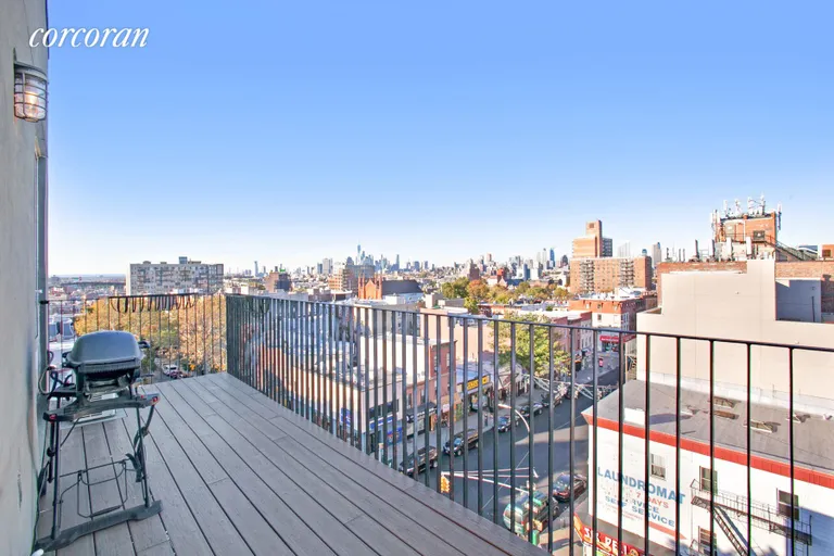New York City Real Estate | View 276 13th Street, 7D | Balcony off Master Bedroom/Living Room | View 14