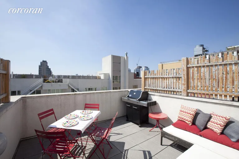 New York City Real Estate | View 125 North 10th Street, N2B | Private Outdoor Rooftop Cabana with Gas Grill | View 6