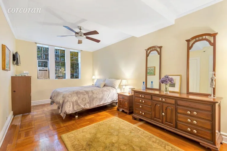 New York City Real Estate | View 116 Pinehurst Avenue, S2 | Western facing bedroom with partial river view
 | View 3