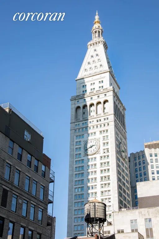 New York City Real Estate | View 280 Park Avenue South, 7H | Bright, open view of MetLife Clock Tower | View 2