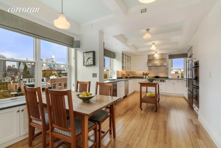 New York City Real Estate | View 35 Pierrepont Street, 7A | Breakfast Area with Built-ins | View 5