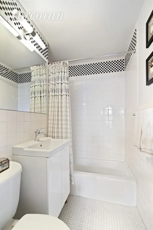 New York City Real Estate | View 164 Sterling Place, 3A | Classic white tile bathroom | View 5