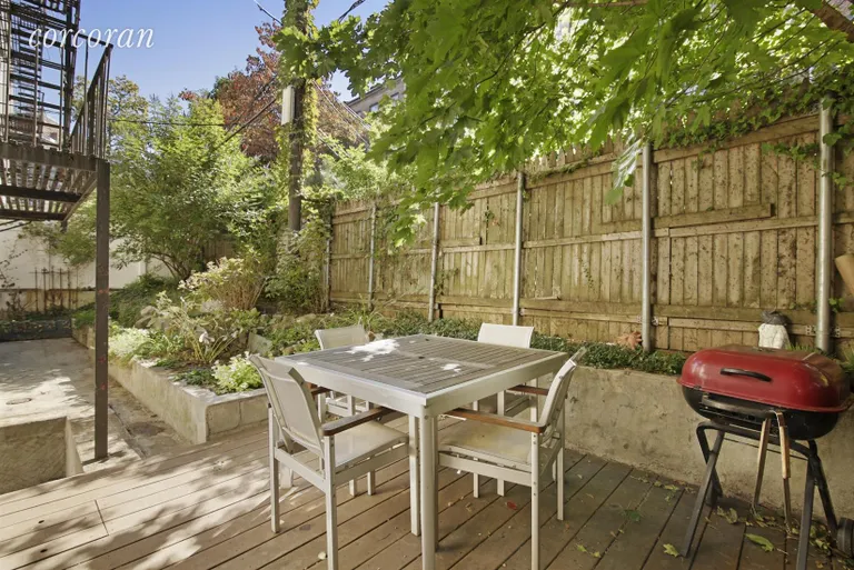 New York City Real Estate | View 164 Sterling Place, 3A | Shared patio for summer dinners and gardening | View 6