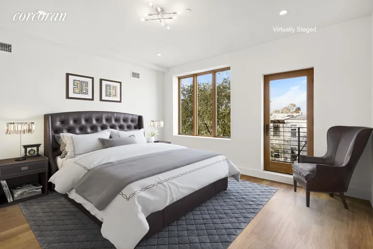 New York City Real Estate | View 207 Cornelia Street, #2 | A master suite with a private balcony | View 6