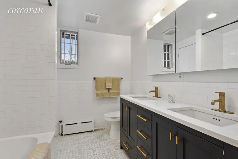 New York City Real Estate | View 207 Evergreen Avenue | En Suite Master Bathroom with Double Vanity | View 6