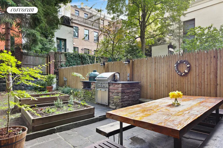 New York City Real Estate | View 119 Henry Street, 1 | Private Garden | View 10