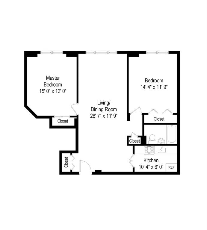 New York City Real Estate | View 745 East 31st Street, 2D | Floor Plan | View 10