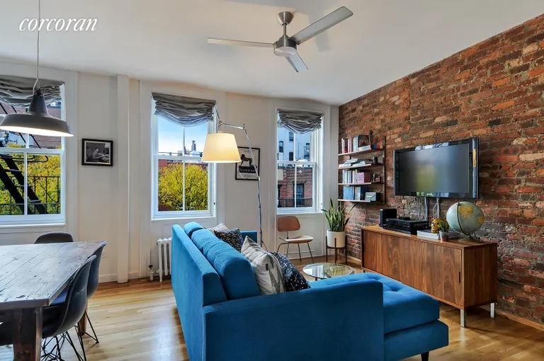 New York City Real Estate | View 373 Bleecker Street, 4A | Living Room / Dining Room | View 2