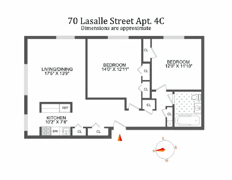 70 La Salle Street, 4C | floorplan | View 7