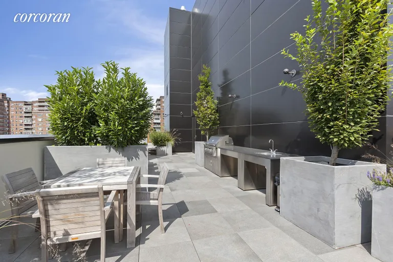 New York City Real Estate | View 261 West 25th Street, 1C | Roof Deck with BBQ | View 13