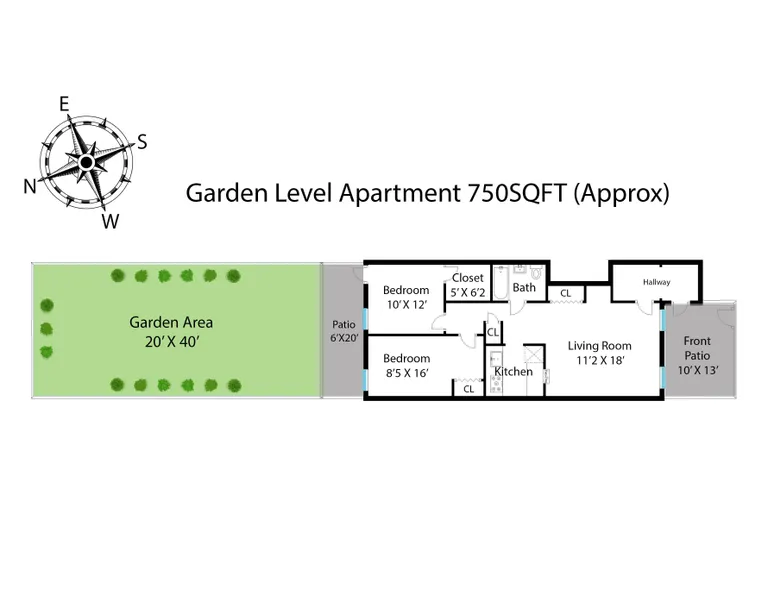 2079 Pacific Street, Garden | floorplan | View 15