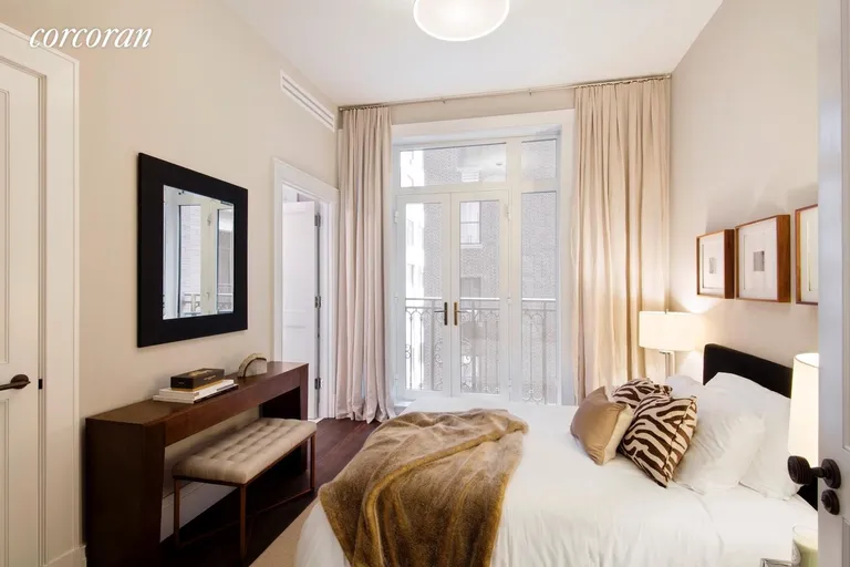 New York City Real Estate | View 1110 Park Avenue, C | Second Bedroom with Juliet Balcony | View 7