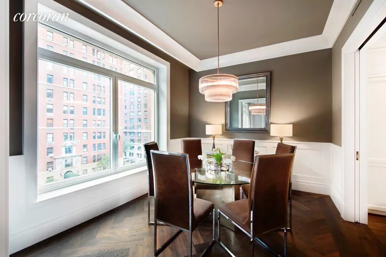 New York City Real Estate | View 1110 Park Avenue, C | Formal Dining Room Overlooking Park Avenue  | View 3