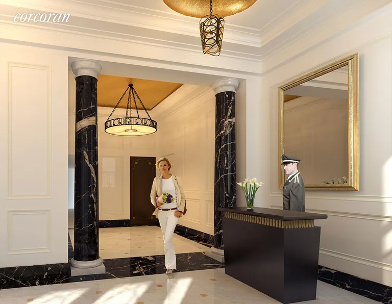 New York City Real Estate | View 1110 Park Avenue, C | Lobby Designed by Barry Rice  | View 8