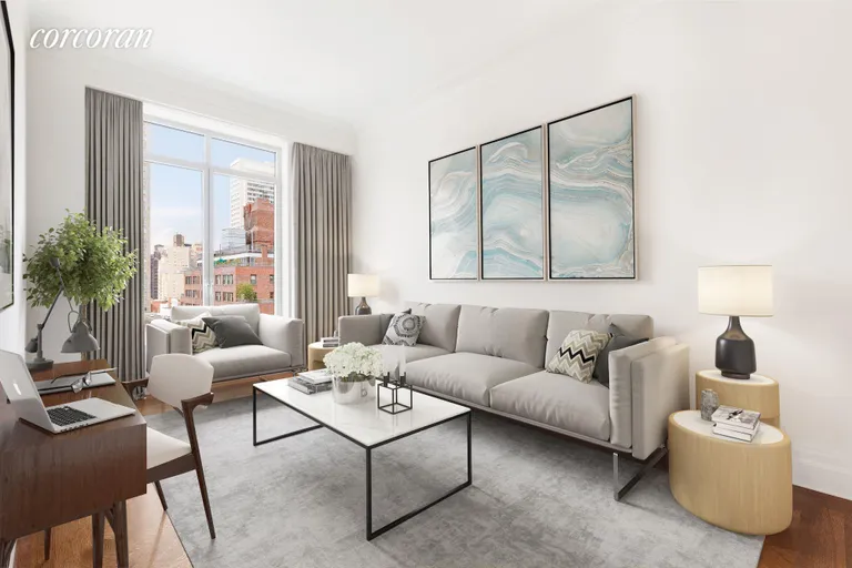 New York City Real Estate | View 20 East End Avenue, 10A | Media Room/Library/4th Bedroom | View 2