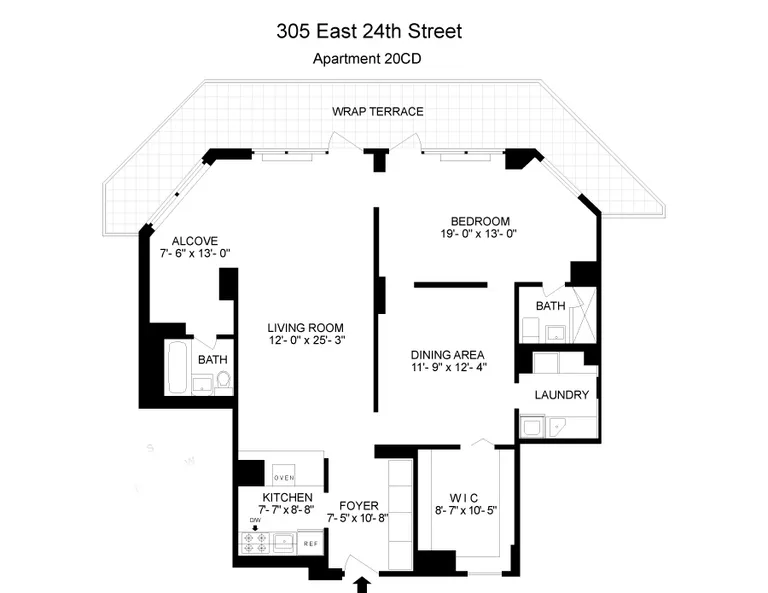 305 East 24th Street, 20CD | floorplan | View 10
