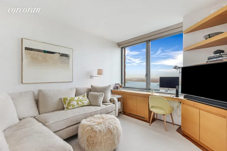 New York City Real Estate | View 30 West Street, 30A | 2nd Bedroom/Den with River Views | View 6