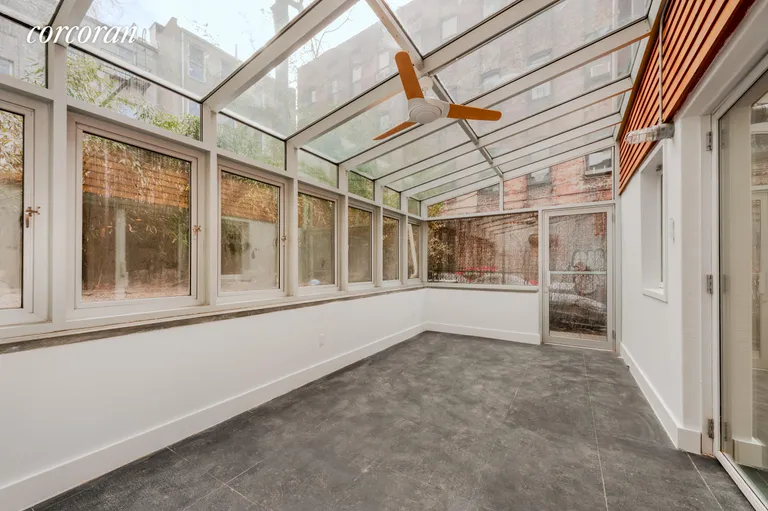New York City Real Estate | View 126 North 1st Street | Tranquil patio greenhouse | View 3