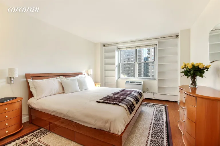 New York City Real Estate | View 303 West 66th Street, 20GE | King-Sized Master Bedroom | View 3