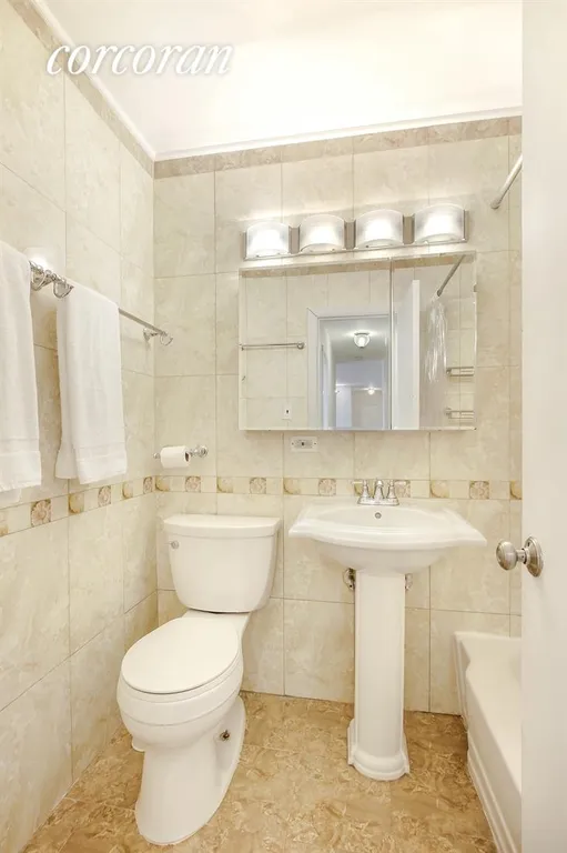 New York City Real Estate | View 303 West 66th Street, 20GE | Renovated Bathroom | View 5