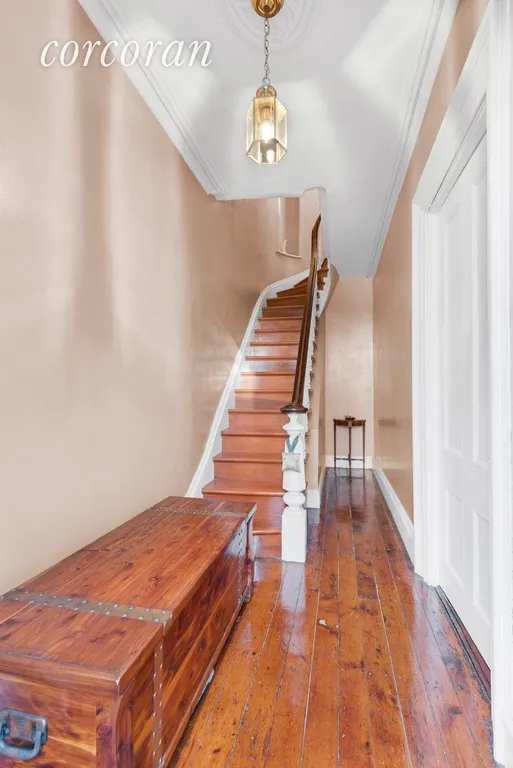 New York City Real Estate | View 228 11th Street | Parlor foyer & stairs leading to the upper duplex | View 8