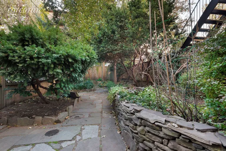 New York City Real Estate | View 228 11th Street | Manicured Shade Gardens in both front and back | View 6
