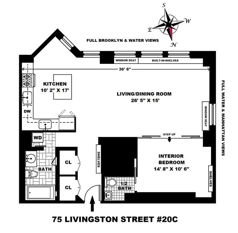 75 Livingston Street, 20C | floorplan | View 6