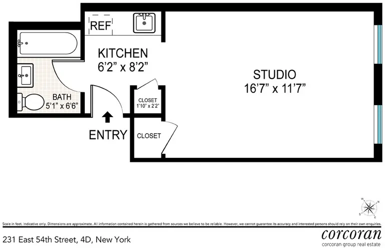 231 East 54th Street, 4D | floorplan | View 6