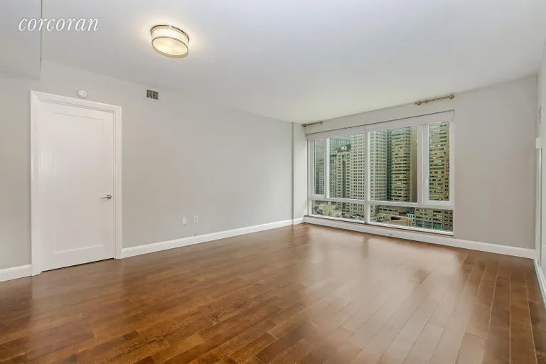 New York City Real Estate | View 70 Little West Street, 19G | Living Room | View 5