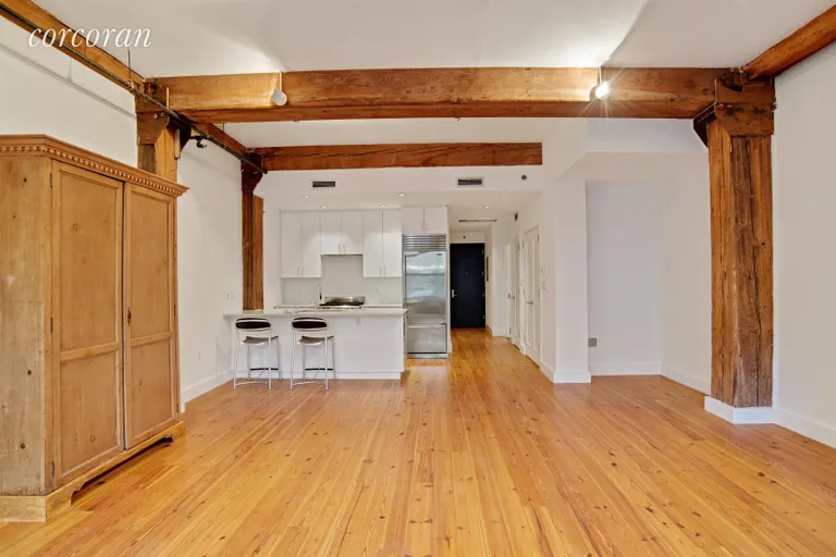 New York City Real Estate | View 72 Berry Street, 1A | Kitchen / Living Room | View 4