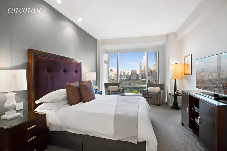 New York City Real Estate | View 1 Central Park West, 1706 | Quiet bedroom with prime Central Park views | View 5