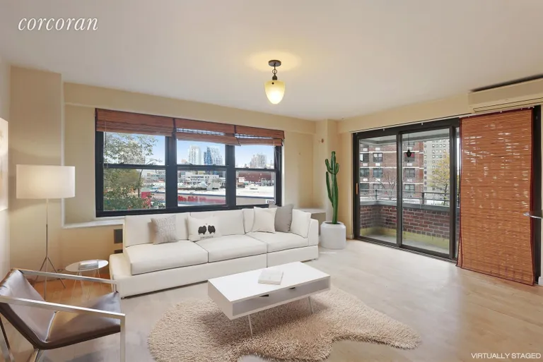 New York City Real Estate | View 417 Grand Street, D207 | Living Room | View 4