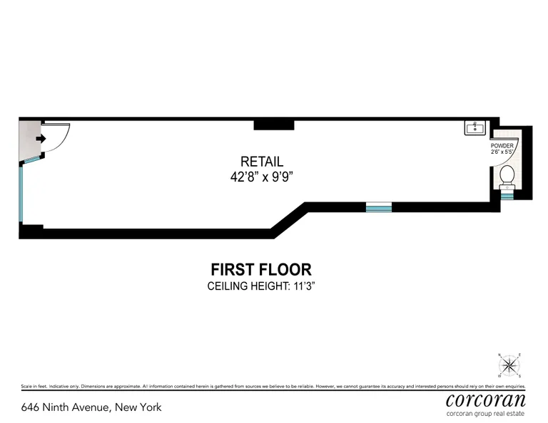 646 Ninth Avenue, #RETAIL | floorplan | View 3