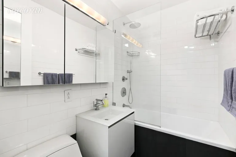 New York City Real Estate | View 372 Central Park West, 5W | Renovated Bath with Soaking Tub | View 6