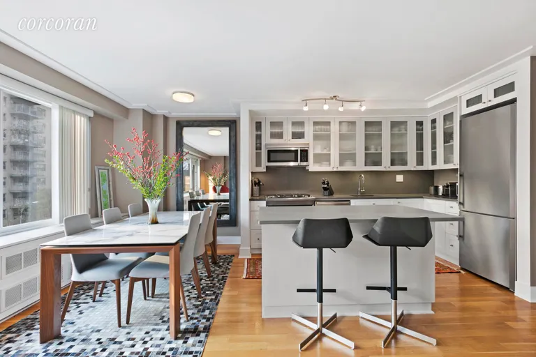 New York City Real Estate | View 372 Central Park West, 5W | Dining Room & Open Kitchen | View 2