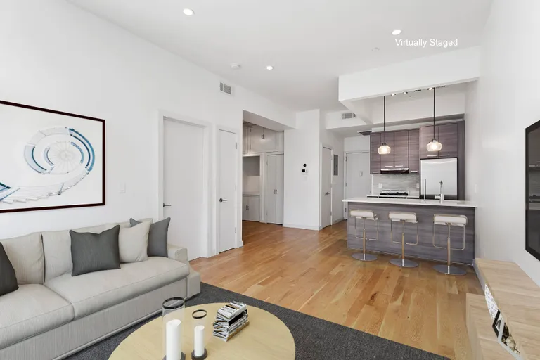 New York City Real Estate | View 13 Melrose Street, 2B | Oversized with breakfast bar & room for dining | View 2