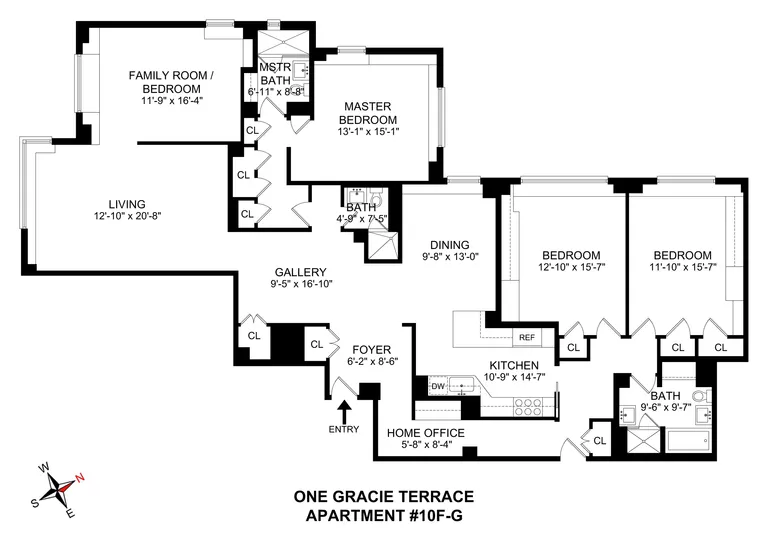 1 Gracie Terrace, 10FG | floorplan | View 11