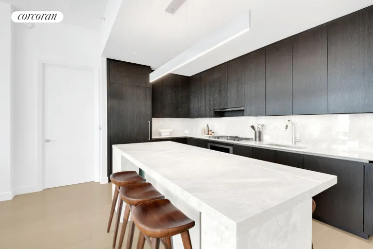 New York City Real Estate | View 15 Hudson Yards, 76F | Contrast Scheme Kitchen | View 5