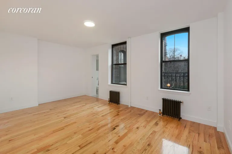 New York City Real Estate | View 423 Hicks Street, 2E | Spacious Bedroom Facing Back Garden | View 3